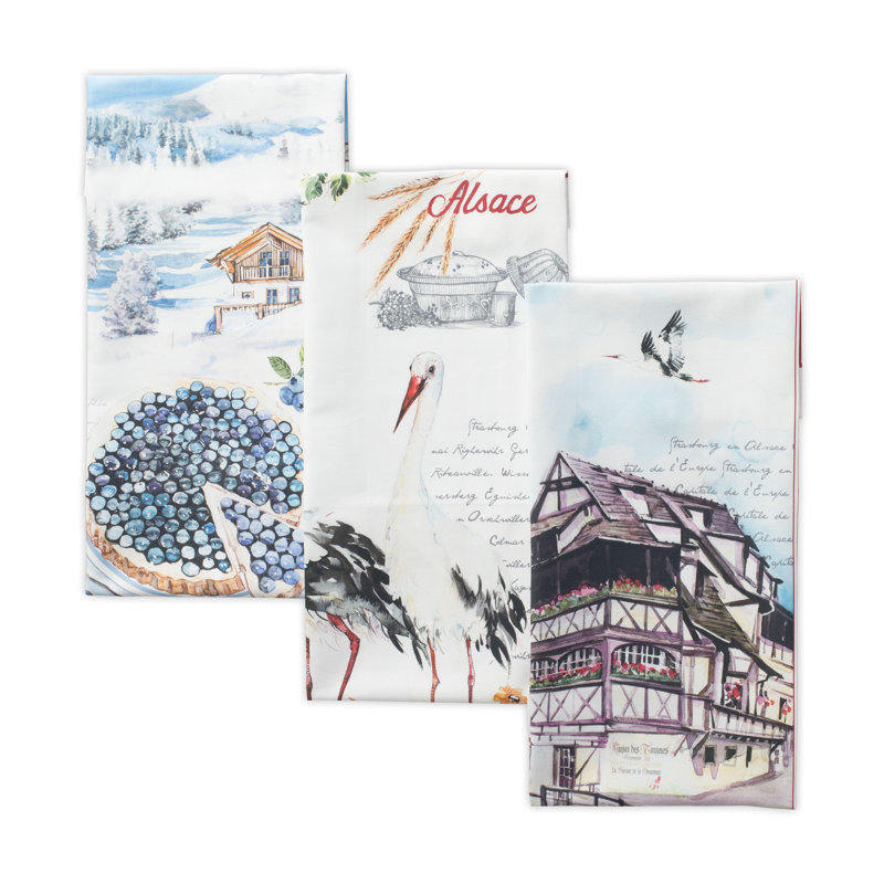 Ensemble de 3 serviettes à thé Mulhouse