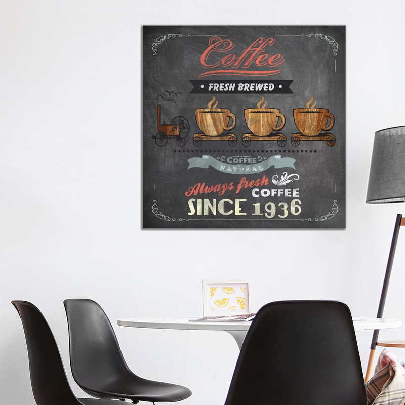 Coffee Board II by Drako Fontaine - Wrapped Canvas Print, 93.98 cm H x 93.98 cm W x 3.175 cm D