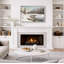 Hiver, montagne alpine, art de paysage, images de salon, impression sur toile encadrée, impression numérique.-385634418-385634410