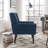 Bolanle 30" W Tufted Wide Back Accent Armchair-645810910
