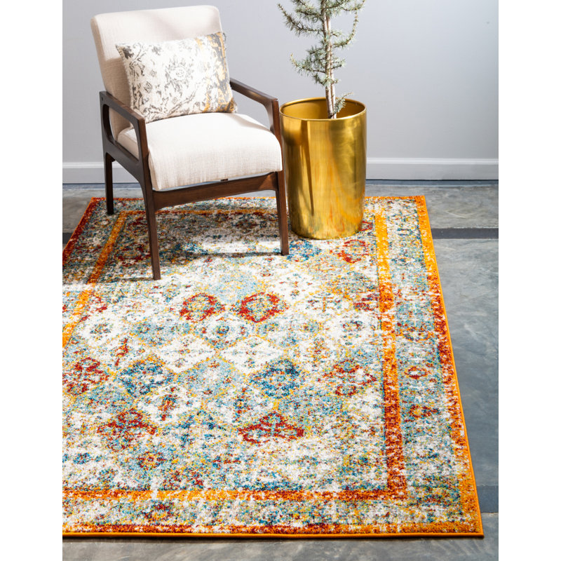 Walmoor Oriental Indoor Rug, Rectangle 5'1" x 8'