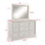 Commode de rangement à 6 tiroirs 1Pc