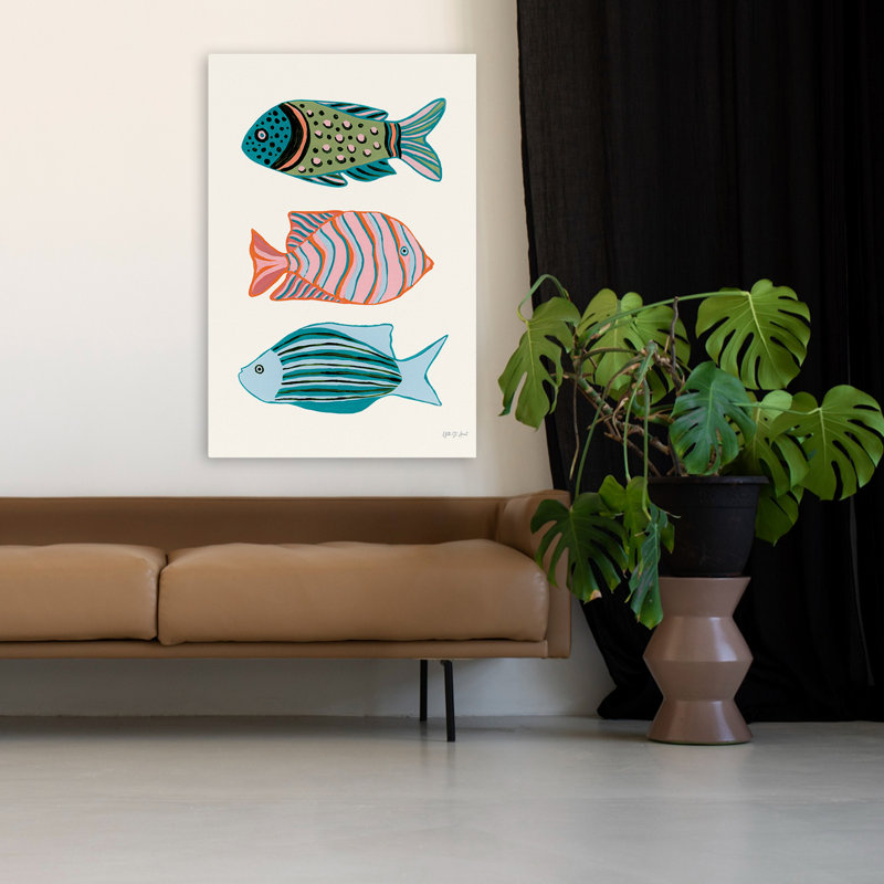Beachy and Nautical Tropical Fish I, H 48 po x l 32 po