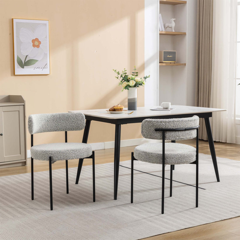 Ensemble de 2 chaises de salle à manger modernes, chaises d'appoint pour le salon