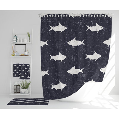 Nijiah Polyester Shower Curtain Set