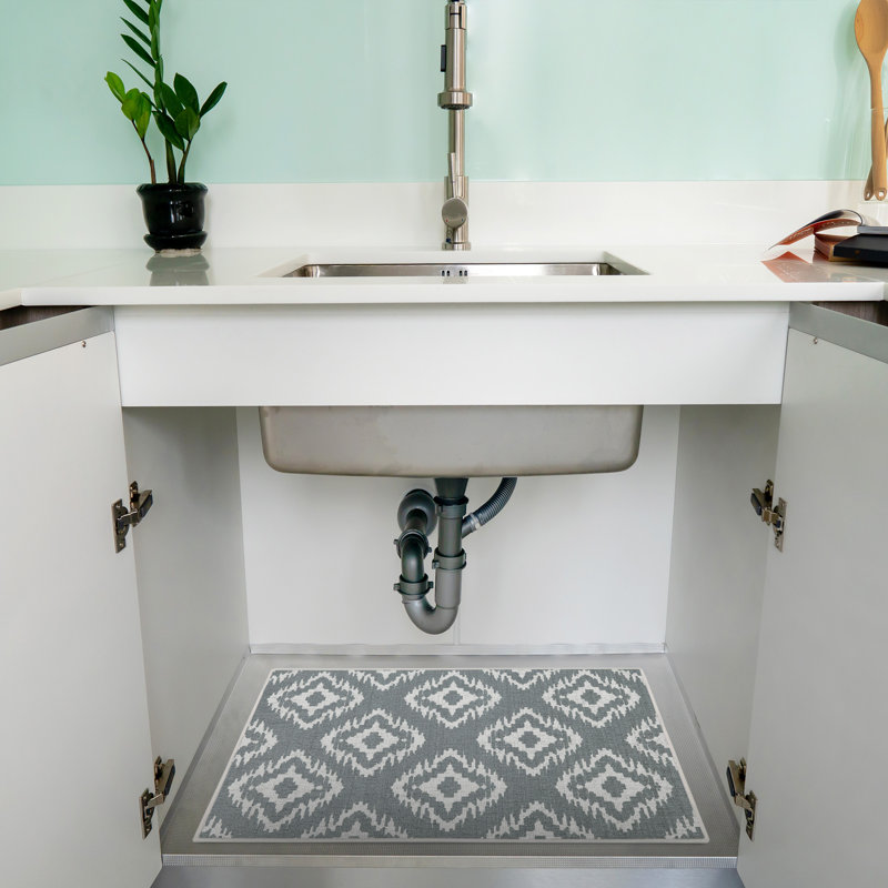 Tapis de cuisine Birgid, Gris clair