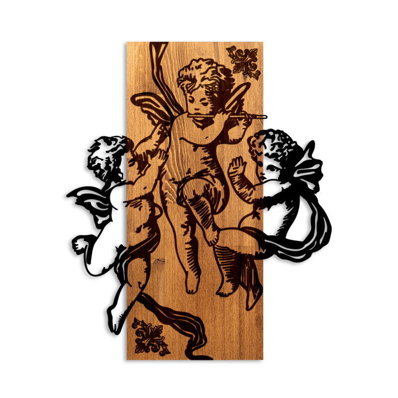 Handmade Wall Decor on Solid Wood