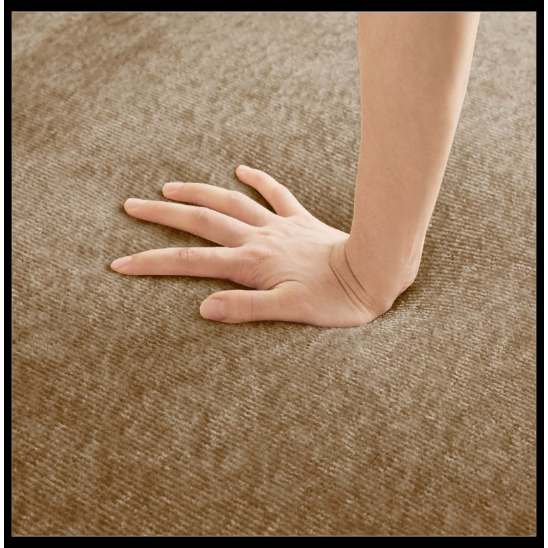 Repose-pieds Harrison en velours - brun