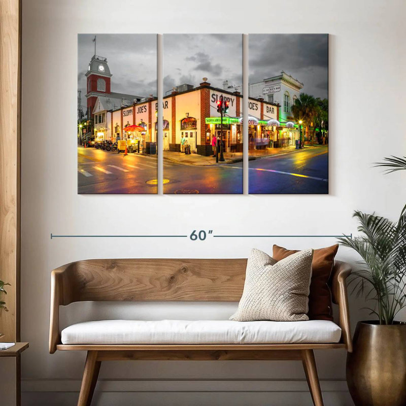 Rorry Nighttime In Key West Noir, 32" H x 50" W