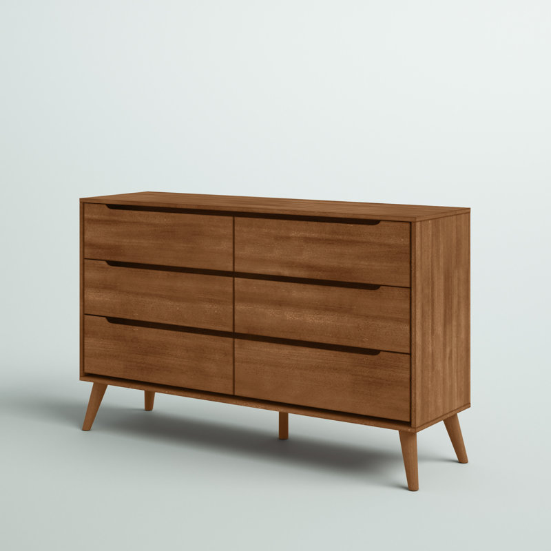 Stalter 58'' W 6 - Drawer Dresser, Oak