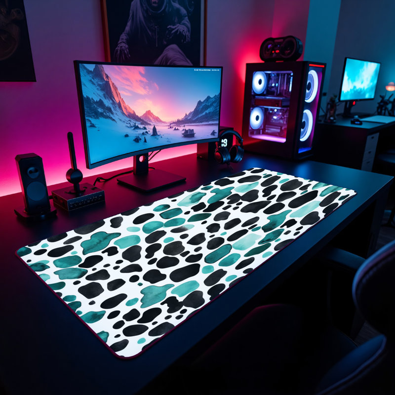 Polyester Desk Pad, 14.4x12.1