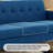Delanie Cattaleya 78" Mid Century Modern Square Arms Linen Upholstered Sofa-1135603660