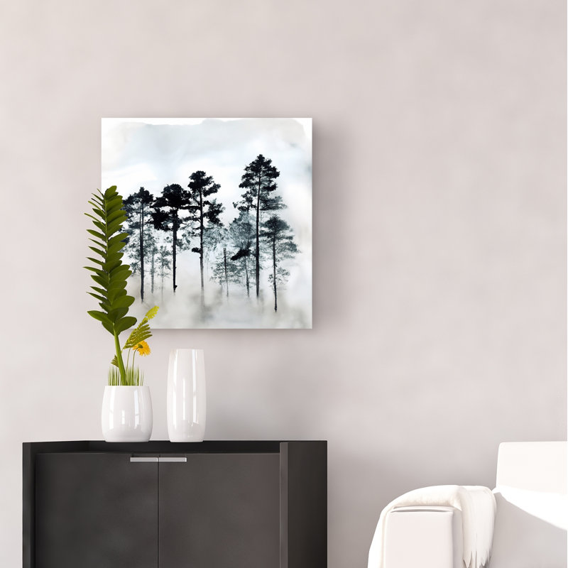 Murmure éphémère sur toile, H 20 po x l 20 po x P 1,5 po
