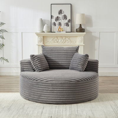 Canapé-lit simple en éponge L Corduroy, aucun assemblage requis, fauteuil-lit moderne moelleux pour le salon, la chambre à coucher et le salon