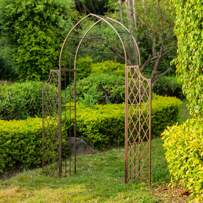 Crinela 68.5'' W x 13.8'' D Iron Arbor