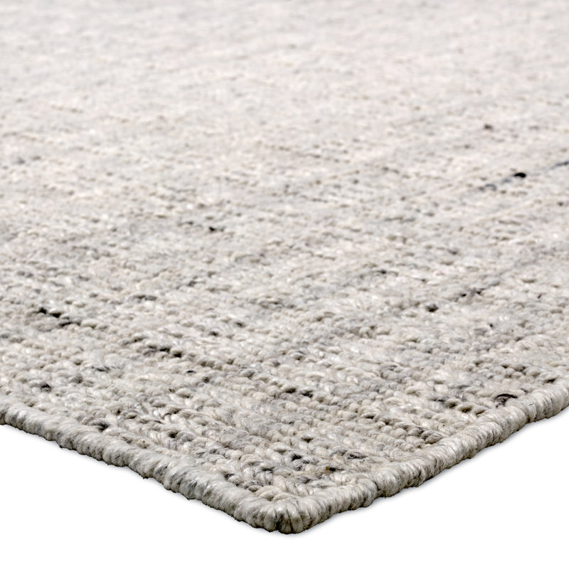 Tapis ivoire uni fait à la main Jaipur Living Kynan IRI01 (5 pi x 8 pi), Rectangle de 5 pi x 8 pi