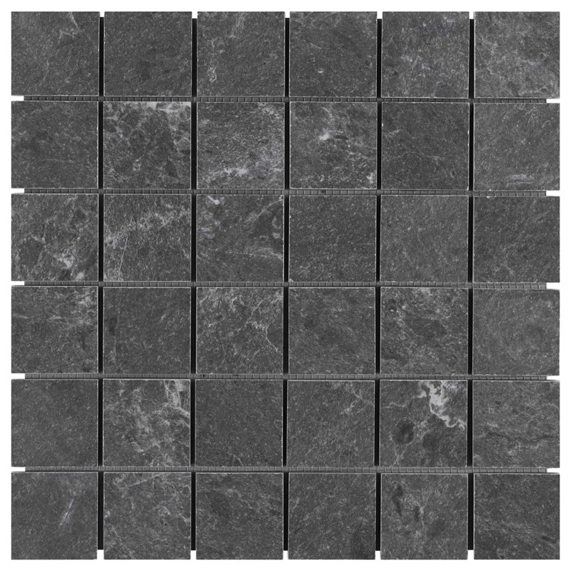 ZenTech 2x2 Matte Porcelain Mosaic Tile, Graphite Gray