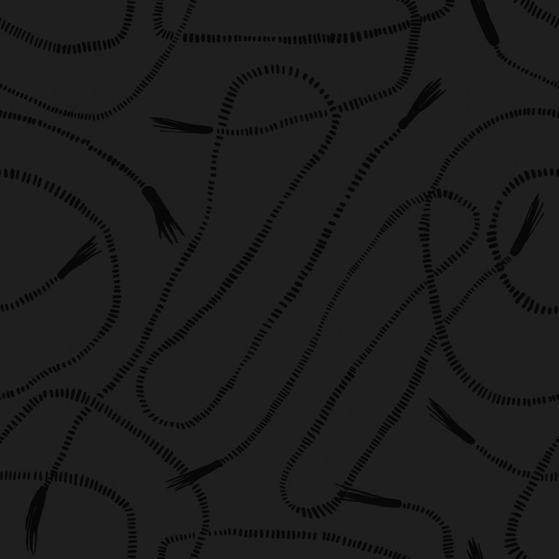 Whips 33' L x 20.5" W Wallpaper Roll, Black/Gray