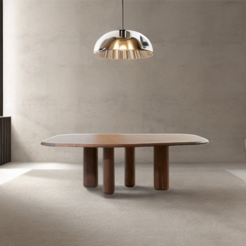Table de salle à manger, Noyer, L 37,4 po x L 72,83 po