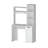 39" White Computer Desk With Hutch
