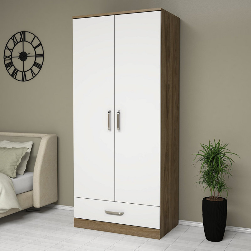 Armoire Pays-Bas, Brun / blanc