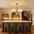 36”w Classic Chandelier With White Linen Shades-360983147