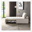 Canapé-lit polyvalent en tissu de lin-209630557