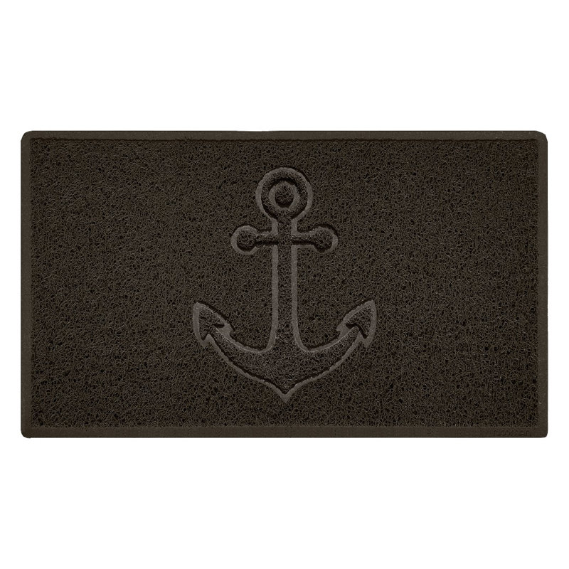Non-Slip Indoor Door Mat, Brown, 1.2cm H x 75cm W x 45cm L