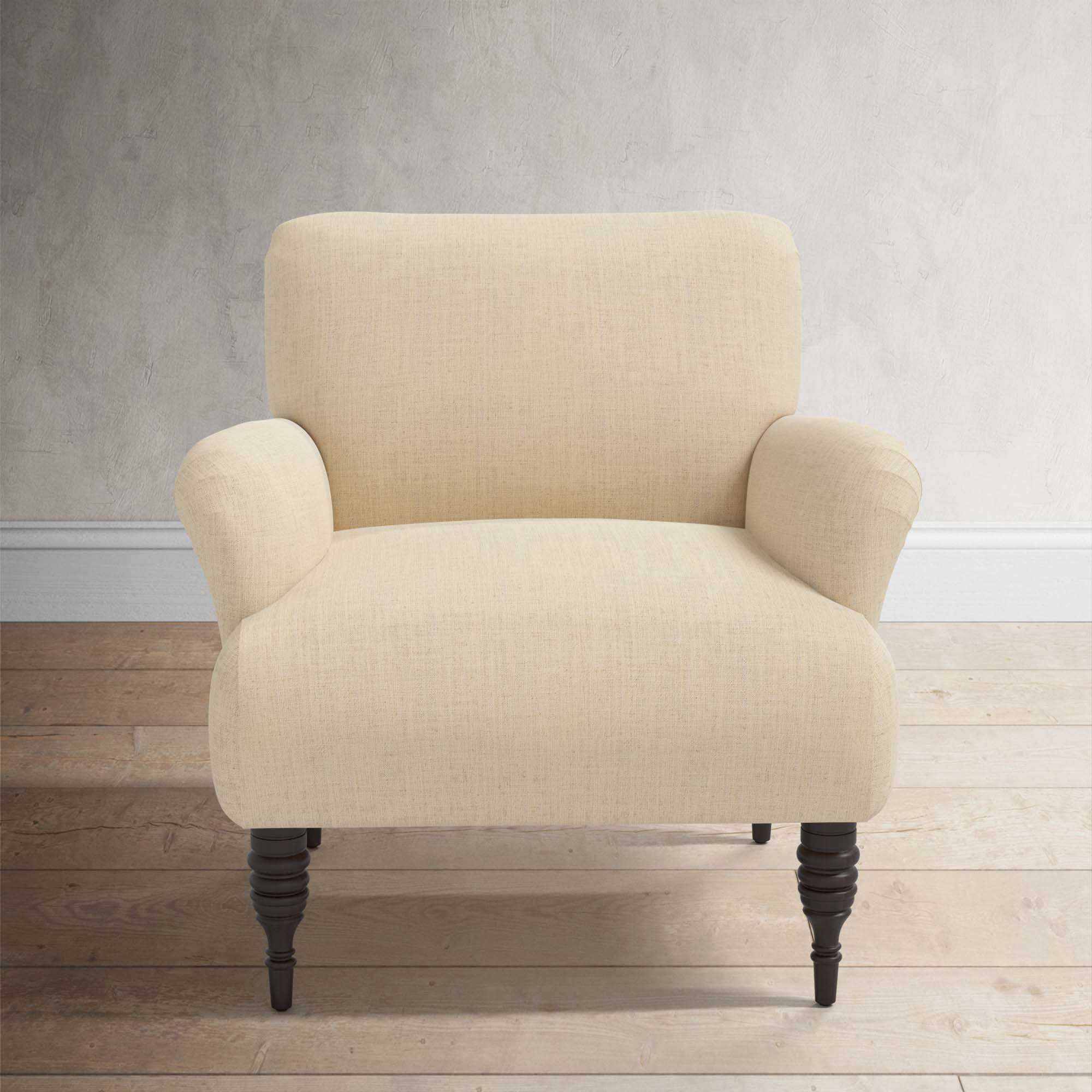 Allura Upholstered Armchair, Classic Linen Linen