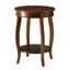 Table d'appoint en bois de noyer avec tablette inférieure pratique en bois pour une allure tendance