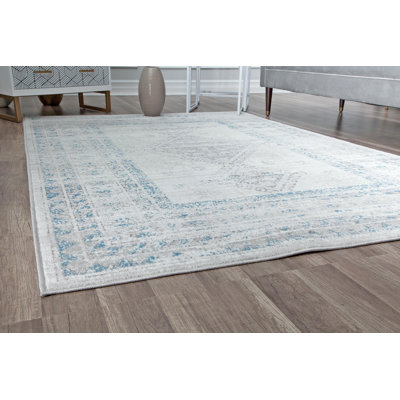 Stites Oriental Light Grey Area Rug