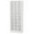 25.6 Inches 10-Tier White Wooden Shoe Storage Cabinet, Modern 30-Cubby Wooden Shoe Rack Organizer, Shoe Storage-1902167507