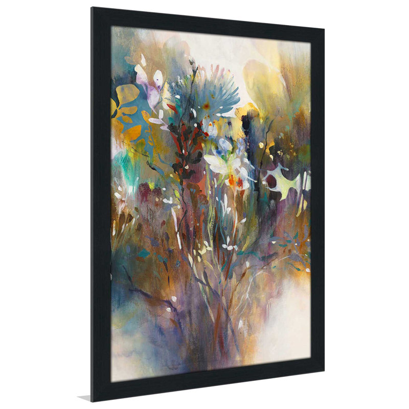 Heartfelt - peinture à cadre flottant, Cadre espresso, H 49,5 po x l 33,5 po x P 1 po