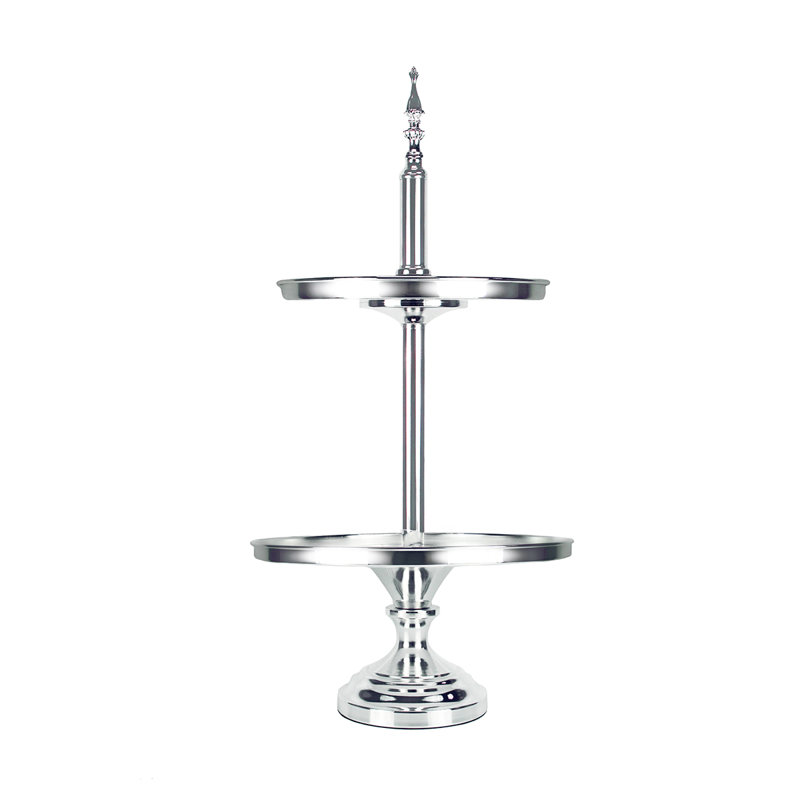 Présentoir à gâteaux classique Geddie, Argent