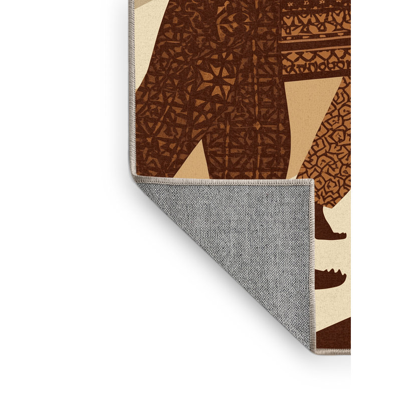 Tapis marocain d'inspiration mondiale Osnas Parade Drummers, 5 x 7