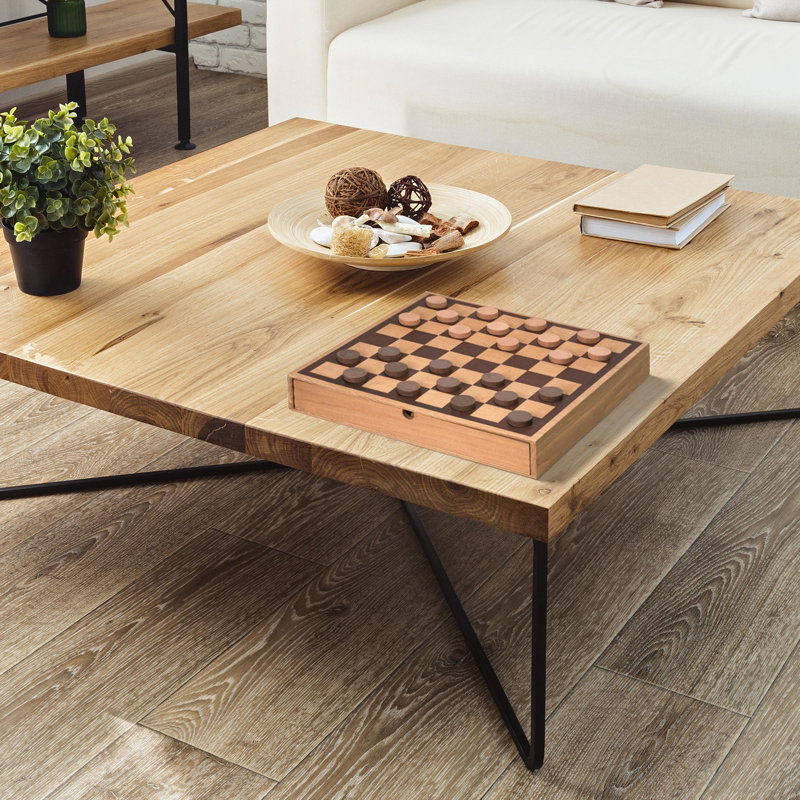 American Art Decor 2;2 Player Wood Chess And Checkers Set