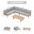 6-seat Acacia Wood Outdoor Seating Set With Table-1543453502
