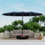 Parasol d'extérieur double face 15 pi x 9 pi avec base + lumières DEL intégrées-1712421398