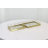 Stainless Steel Metal Geometric Decor Gold Tray with Wire Rod Frame and Mirrored Glass Interior Set-304918373