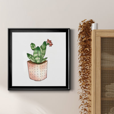 Boho Greenery IV - peinture sur toile encadrée