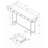 Accent Table, Console, Entryway, Narrow, Sofa, Living Room, Bedroom, Metal-4945791