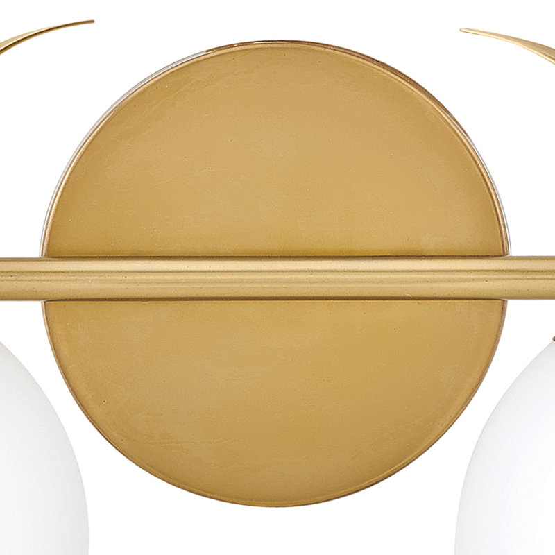 Gazala 2 Light Frosted Dimmable Vanity Light