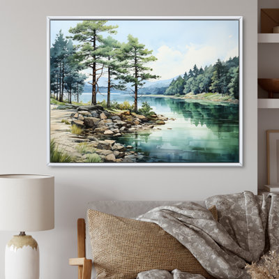 Pine Tree Reflections II - Reproduction d'art mural pin