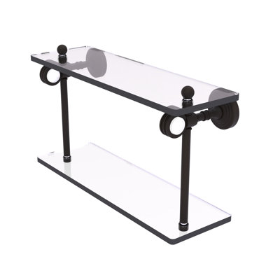 Jarrell 2 Piece Glass Tiered Shelf