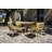 Tembel Outdoor Dining Armchair Aluminum Patio Chair with Cushions Modern Garden Seating for Patio and Cafe