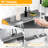 24'' Longer Faucet Mat For Kitchen Sink Splash Guard[7° Slope Fast Self-Draining][Snap Lock Fit]Kitchen Sink Faucet Mat Splash Guard Kitchen Sink Area Water Splash Guard Behind Faucet Draining Mat-124584408