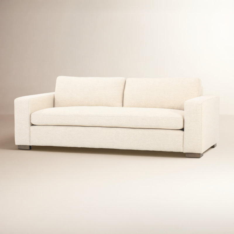Boone 86" Sofa, Thames Cream Linen Blend