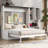 Multi-Functional Murphy Bed with Sofa, Desk & Storage Cabinet-118343198