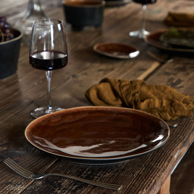 Riviera Handmade Stoneware Dinner Plate