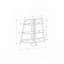 Bibliothèque, bibliothèque, étagère, 3 niveaux, h 48 po, bureau, chambre à coucher, stratifié blanc, contemporain, moderne-714970117